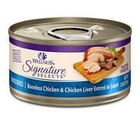 Wellness CORE Signature Selects Shredded Adult Wet Cat Food, Natural, Protein-Rich, Grain Free, 2.8 Ounce, 12 Pack (Chicken & Chicken Liver)