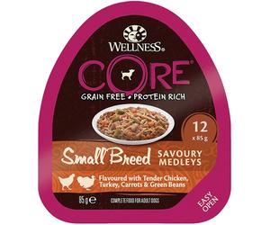 Wellness Core Small Breed Savoury Medley Tender Chicken Wet Dog Food - 12 x 85g