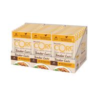Wellness CORE Tender Cuts, 24 x 85g, Chicken & Chicken Liver, Wet Cat Food Pouches, Tender Pieces in Sauce, All-Natural, Grain-Free, High Meat