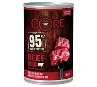 Wellness Core, Wet Dog Food 95% Beef and Vegetables, Grain Free, Natural Ingredients, Easy to Digest, 0.4 kg Size, Appetizing