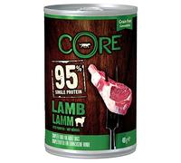 Wellness Core Wet Dog Food 95% Meat Lamb and Vegetables, No Artificial Additives, Practical Size 0.4 kg, Healthy and Balanced Food, Ideal for All Breeds