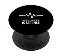 Wellness Is Science Heartbeat Medical Data Driven Health PopSockets Adhesive PopGrip