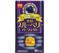 Wellness Japan Nordic Blueberry Perfect 80 capsules Eye strain Blueberry