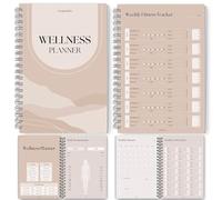 Wellness Journal - 90 Day Health, Fitness, Gratitude, Mindfullness, Wellbeing, Habit, Goals, Diet & Food Tracker - A5 Lux