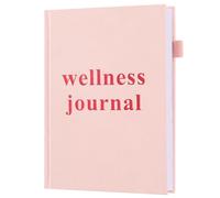 Wellness Journal Planner- Gratitude & Mindset Mental Health Journal,Track Goals, Sleep & Lifestyle,Daily self Reflection,self Care Journal,Daily Positive Mindfulness Diary,Size A5 Pink.
