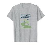Wellness Journey: Mindful Path to Health and Balance T-Shirt, Men, Heather Grey, M