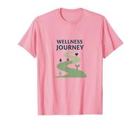 Wellness Journey: Mindful Path to Health and Balance T-Shirt, Men, Pink, M