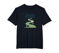 Wellness Journey: Mindful Path to Health and Balance T-Shirt, Men's Big and Tall, Black, 2X Tall