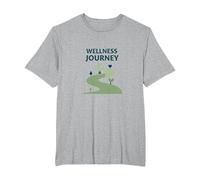 Wellness Journey: Mindful Path to Health and Balance T-Shirt, Men's Big and Tall, Heather Grey, 4X Tall