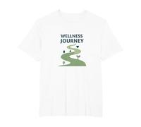 Wellness Journey: Mindful Path to Health and Balance T-Shirt, Men's Big and Tall, White, 4X Tall