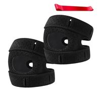 Wellness Knee Brace for Men & Women, Adjustable Compression Support Sleeve with Patella Gel pad for Arthritis Pain Relief, Meniscus Tear, acl, Running & Joint Protection(Black,Large)