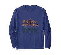 Wellness & Self-Care Inspirational Typography Design Long Sleeve T-Shirt