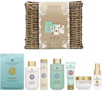 Wellness Spa Collection Gift Set with Mood Mist, Bath Salts, Body Cleanser, Bubble Bath, Body Soufflé, Hand Cream, Face Mask & Woven Basket. New 2025