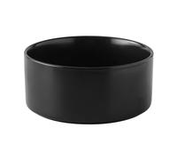 Welloyed 6'' Ceramic Dog Bowl - 30Oz Classic Dogs Food & Water Bowl for Small and Medium Breed Dogs, Heavy Duty Non-Slip Dog Dishes, Food Grade Stoneware Pet Bowl, Dishwasher & Microwave Safe, Black