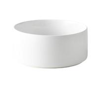 Welloyed 6'' Ceramic Dog Bowl - Glossy Glaze Basic Dogs Food & Water Bowl for Small and Medium Dogs, Heavy Duty Non-Slip Dog Dish, Food Grade Pet Feeder, Dishwasher & Microwave Safe, White