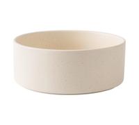 Welloyed 8'' Ceramic Dog Bowl - 70Oz Classic Dogs Food & Water Bowl for Medium and Large Breeds, Heavy-Duty Non-Slip Dog Dish, Food Grade Pet Bowl, Dishwasher & Microwave Safe, Speckled Beige