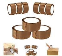 Wellpack Europe Brown Packaging Tape Buff Packing Parcel Sealing Roll Pack 48mm x 66m 2 inch Wide