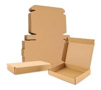 Wellpack Europe Corrugated Cardboard Large Letter Parcel Boxes Mailing Shipping Postal Box (C4 A4 / 349x249x24mm / 35x25x2cm), Brown, 100)