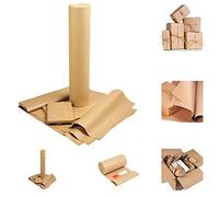Wellpack Europe Medium Packaging Brown Kraft Paper Roll Wrapping Art & Crafts Sheet 600MM x 50M
