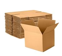 Wellpack Europe Pack 15 Large Cardboard Packing Moving Removal Shipping Storage Boxes 45x45x50cm 100L