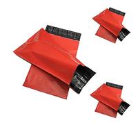 Wellpack Europe Red Mailing Bags Coloured Poly Postage Postal Parcel Mail Bags 10x14 250x350 mm