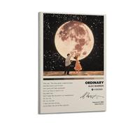 WELLPOSTER Alex Warren-Ordinary Posters Pop Music Star Canvas Prints Vintage Wall Art for Living Room08x12inch(20x30cm) Frame-style