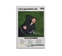WELLPOSTER Alex Warren- You'll Be Alright Kid Posters Pop Music Star Canvas Prints Vintage Wall Art for Living Room16x24inch(40x60cm) Unframe-style