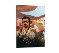 WELLPOSTER Bad Bunny- NO ME QUIERO IR DE AQUÍ Posters Music Star Album Canvas Prints Vintage Wall Art for Girls Living Room24x36inch(60x90cm) Frame-style
