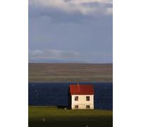 WELLPOSTER Coastal House Wall Art Print, 50 x 75 cm, Unframed Canvas, Portrait Style, Seaside Architecture Photography