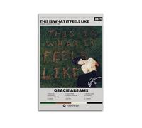 WELLPOSTER Gracie Abrams-This Is What It Feels Like Posters Trendy Music Album Aesthestic Canvas Prints Wall Art for Room Deco20x30inch(50x75cm) Unframe-style