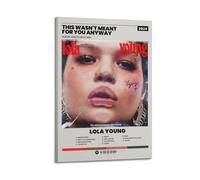 WELLPOSTER Lola Young-This Wasn't Meant For You Anyway Posters Trendy Music Album Aesthestic Canvas Prints Wall Art for Room Deco12x18inch(30x45cm) Frame-style