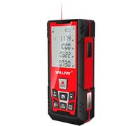 WELLRAY 500ft Laser Measuring Tool Long Distance 90°Angle Level Measurement Tool Laser Distance Meters Easy Read Accuracy ±1/16inches Electronic Metro Lazer Precision Measure Smart Digital Tape