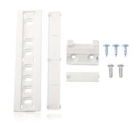 Wellrun 1 set Universal Integrated Fridge Freezer Door Sliders with Brackets and Clips,Sliding Mounting Kit for Refrigerator Repair Replacement,Easy Install for Most Built-in Fridges