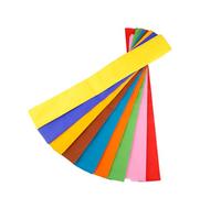 Wellrun 10 Sheets Crepe Paper Rolls,10 Colours Bright Wrapping Paper for Crafts,Party,Gift Wrapping,DIY Projects,Weddings,Baptism(50 * 80cm)