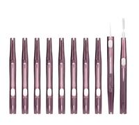 Wellrun 10pcs Phone Cleaning Kit,Dual-Ended Charging Port and Speaker Cleaner,Anti-Clog Bristles & Hook Mini Dust Remover Tools for Mobile Phone Earbud Headphone Camera(Purple)