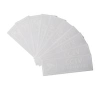 Wellrun 10Pcs Self-Adhesive Warning Decal 5x15cm,CCTV Sign Window Stickers for Window Door Business Office Safety Security