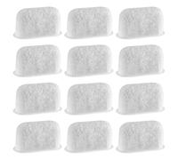 Wellrun 12 Pcs Activated Carbon Coffee Filter Replacement,Charcoal Coffee Filter for Multiple Machines,Enhanced Espresso Flavour & Machine Life
