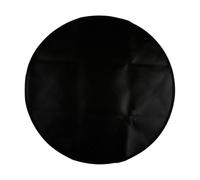 Wellrun 20" Round Fire Pit Mat,Fireproof Heat Protection Mat,Waterproof Reusable Ember Pad for BBQ,Fireplace,Decking,Patio,Grill,Camping(Black)