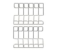 Wellrun 25PCS Fence Panel Wedge Clips,Stainless Steel Fence Board Fixing Wedges,Anti-Rattle Panel Support Clips for Outdoor Garden