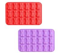 Wellrun 2Pcs Bone Shaped Silicone Moulds,Reusable Non-Stic Candy Baking Moulds,Dishwasher Safe for Cake,Candy,Jelly,Ice Cube,Pet Treats Toys