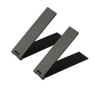 wellrun 2PCS Metal Foldable Phone Stand,Adhesive Vertical and Horizontal Mobile Holder for Mobile Phone Tablet Universal Model(Black)