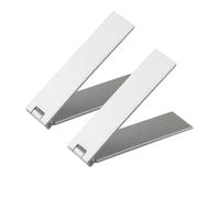 wellrun 2PCS Metal Foldable Phone Stand,Adhesive Vertical and Horizontal Mobile Holder for Mobile Phone Tablet Universal Model(Silver)