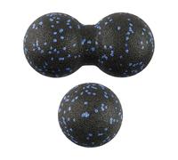 Wellrun 2pcs Yoga Fascia Balls,Peanut Foam Massage Ball for Muscle Relief,Deep Tissue Muscle Roller,Lacrosse Ball for Spine,Feet,Back, Neck