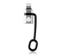wellrun 30W USB C to Lightning Adapter with Anti Loss Rope,Type C Female to Lightning Male Fast Charging Converter for iOS Devices with Port,Not for Audio/Headphone/OTG,Grey