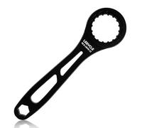 Wellrun 4 in 1 Bike Bottom Bracket Wrench,Black Multifunction BB Press Tool,Aluminum Alloy Bicycle Crank Removal Tool for Mountain Road Bike Maintenance