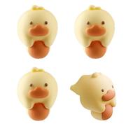 Wellrun 4PCS Silicone Corner Protectors,Cute Animal Shaped Edge Guards,Self-Adhesive Child Safety Bumpers for Tables,Desks,TV Cabinets(Duck)