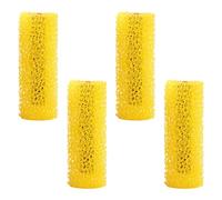 Wellrun 4Pcs Wall Texture Paint Roller Cover,Resilient Sponge Embossing Roller for Wall Ceiling Fence Painting,Big Pattern Decorative Roller Tool for Latex & Oil-Based Paint