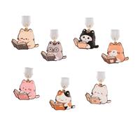 wellrun 7PCS Cat Dust Plug,Cute Type C Port Covers,Prevents Dust and Lint,Dustproof Kitty Plug Caps for Most Type-C Phone E-Readers