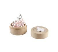 Wellrun Elegant My First Rosary Christening Gift Set,Pink Baptism Keepsake with Cross and Beads,Catholic Prayer Jewelry Accessories