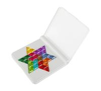 Wellrun Hexagon Tangram Jigsaw Puzzle Blocks Game,Creative Six Point Star Brain Teaser,Logic Thinking Educational Puzzle Toy for All Ages Challenge,Parent Child Interactive